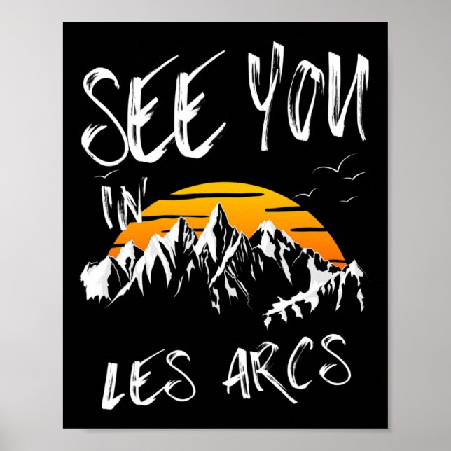 Affiche Vous nous verrez aux Arcs France Vacances de rando (Devant)