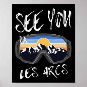 Affiche Vous nous verrez aux Arcs France Vacances de rando