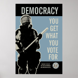 Affiche Vous Obtenez Ce Que Vous Votez Pour Imprimer