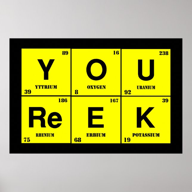 Affiche Vous Parlez Reek_Chimiquement (Devant)