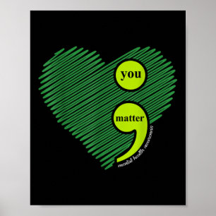 Affiche Vous point-virgule Inspiration pour la sensibilisa