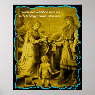 Affiche Vous pouvez avoir un petit animal de loup…