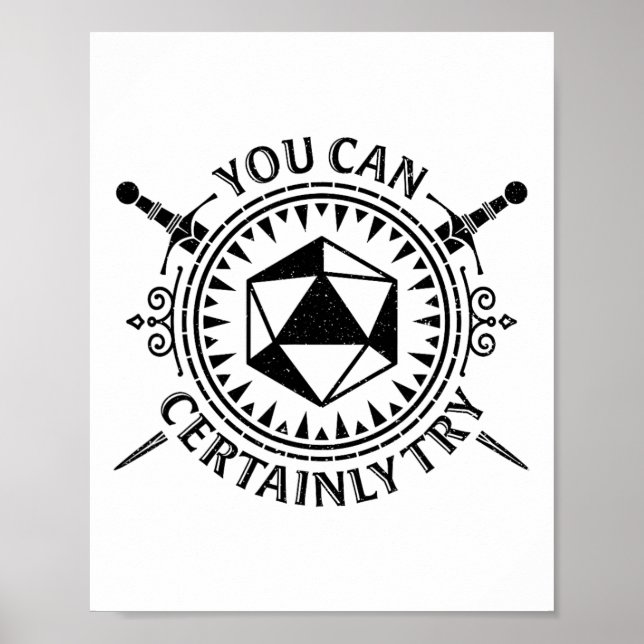 Affiche Vous pouvez certainement essayer le jeu de rôle su (Devant)