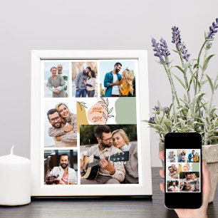 Affiche Vous pouvez collage photo motivant 6