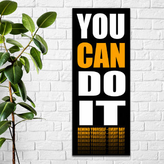 Affiche Vous pouvez le faire (orange) Motivation