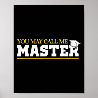 Affiche Vous Pouvez M'Appeler Master 2025 Masters Diplôme