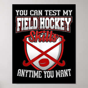 Affiche Vous pouvez tester mes compétences de hockey sur g