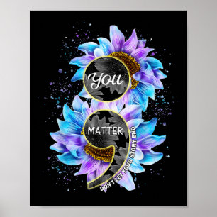 Affiche Vous Prévention du Suicide Semicolon Tournesol