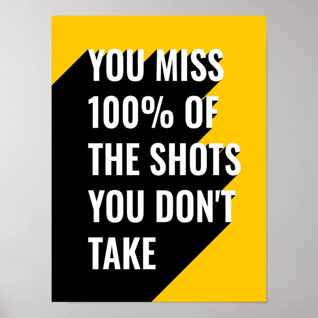 Affiche Vous ratez 100% des tirs que vous ne prenez pas (Devant)