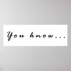 Affiche Vous savez...