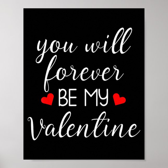 Affiche Vous serez à jamais mes Saint-Valentin Saint-Valen (Devant)