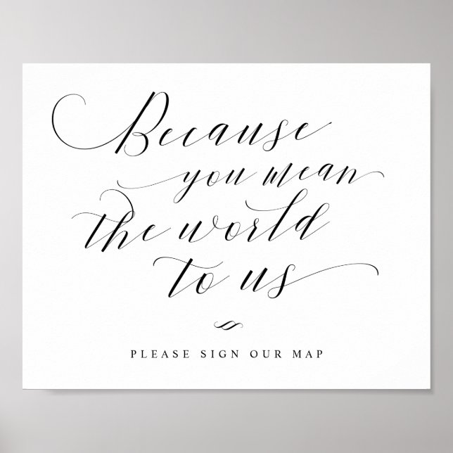 Affiche Vous voulez dire le monde pour nous Carte Carte Pa (Devant)