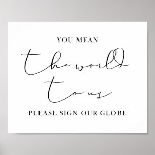 Affiche Vous Voulez Dire Le Monde Pour Nous, S'Il Vous Pla