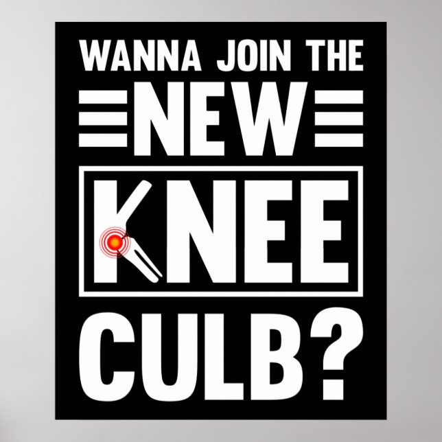 Affiche Vous Voulez Rejoindre Le Nouveau Knee Club (Devant)
