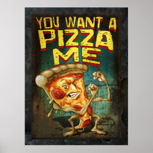 Affiche Vous voulez une pizza moi