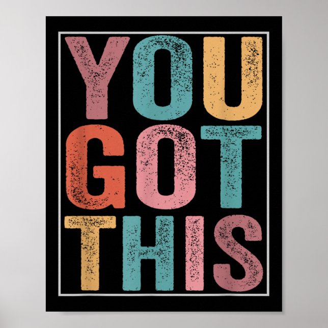 Affiche Vous Y Arrivez Design Motivationnel Pour La Journé (Devant)