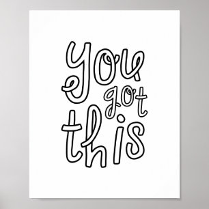Affiche Vous Y Arrivez, Motivation Mignonne