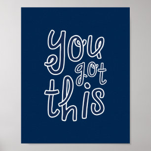 Affiche Vous Y Arrivez, Motivation Mignonne