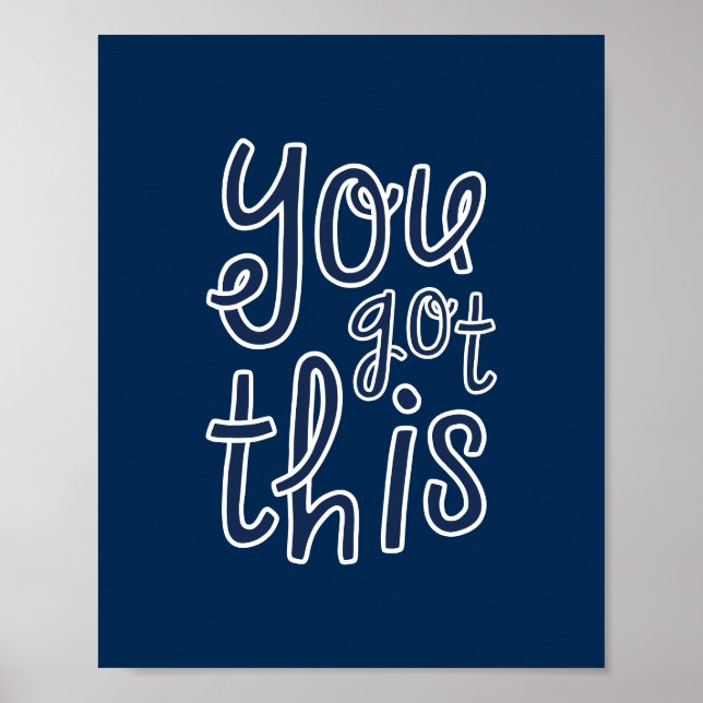 Affiche Vous Y Arrivez, Motivation Mignonne (Devant)