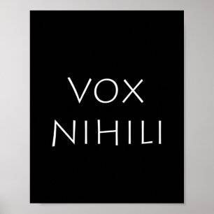 Affiche Vox nihili