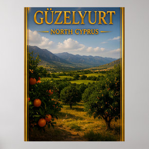 Affiche Voyage à Guzelyurt Chypre du Nord, pays des agrume
