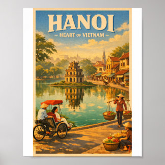 Affiche voyage à hà nội viet nam 2026