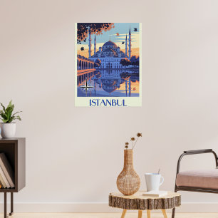 Affiche voyage à Istanbul, Turquie