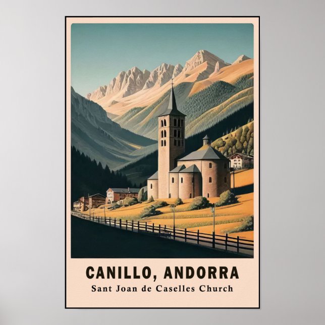 Affiche Voyage à l'église Sant Joan de Caselles des années (Devant)