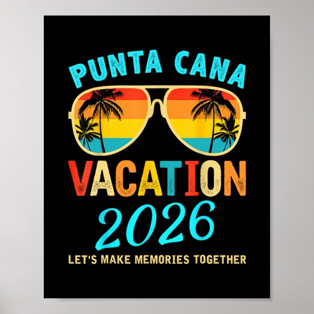 Affiche Voyage à Punta Cana 2026 Vacances à la plage Vacan (Devant)
