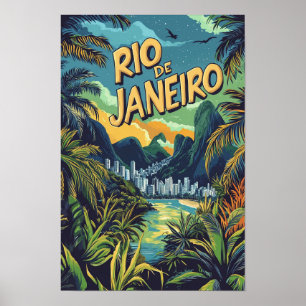 Affiche Voyage à Rio de Janeiro Brésil