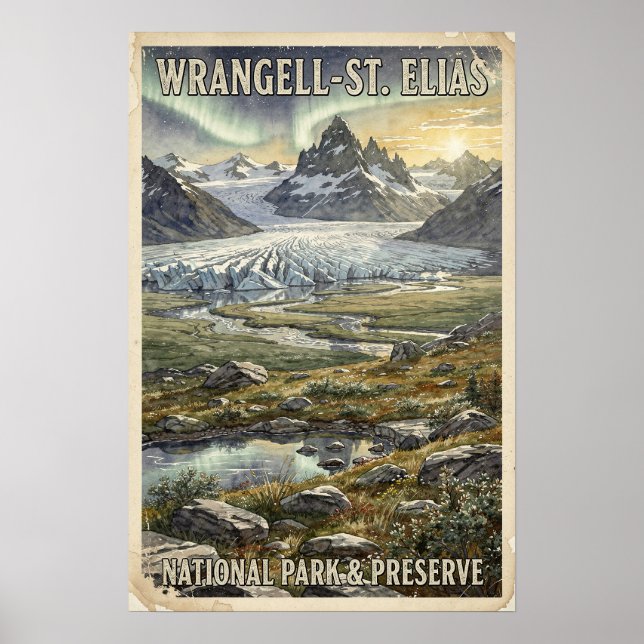 Affiche Voyage à Wrangell-St. Elias (Devant)
