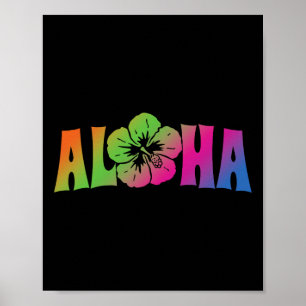 Affiche Voyage Aloha Hawaï Vacances d'Été Femmes Filles Pl