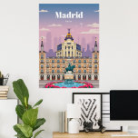 Affiche Voyage Art Voyage à Madrid Espagne<br><div class="desc">Voyage Art Voyage à Madrid Espagne</div>