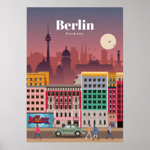 Affiche Voyage Art Voyage Berlin Allemagne
