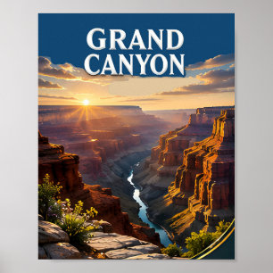 Affiche Voyage au coucher du soleil sur le bord sud du Gra