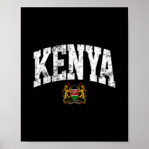 Affiche Voyage au Kenya Vacances Kenya Maison Kenya Ami Gi
