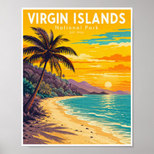 Affiche Voyage au Parc National des Îles Vierges