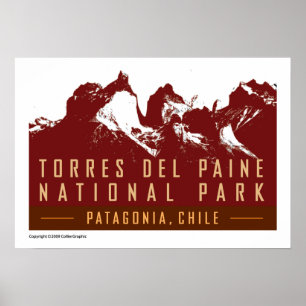 Affiche VOYAGE - Chili-Torres del Paine
