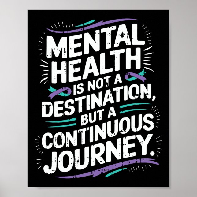 Affiche Voyage continu Suicide de sensibilisation à la san (Devant)