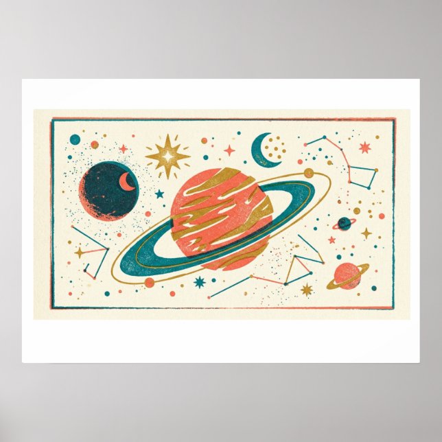 Affiche Voyage Cosmique (Devant)