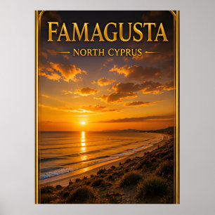 Affiche Voyage côtier de Famagouste Chypre du Nord