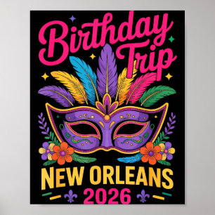 Affiche Voyage d'anniversaire à La Nouvelle-Orléans 2026 M