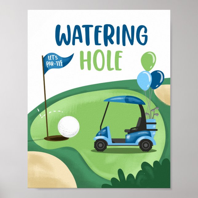Affiche Voyage d'anniversaire du golf de Hole Park-Tee Boy (Devant)
