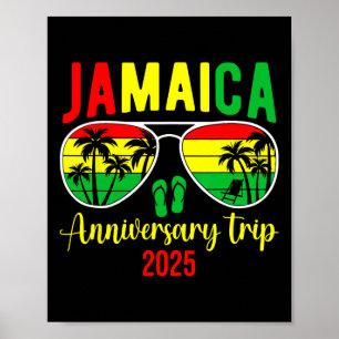 Affiche Voyage d'anniversaire en Jamaïque 2025 pour couple