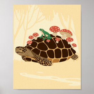 Affiche Voyage dans la forêt de tortues