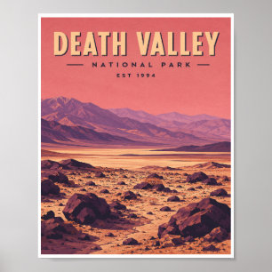 Affiche Voyage dans le Parc national de Death Valley Vinta