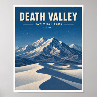 Affiche Voyage dans le Parc national de Death Valley Vinta