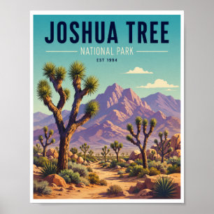 Affiche Voyage dans le Parc national de Joshua Tree