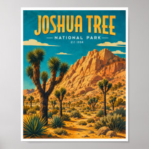 Affiche Voyage dans le Parc national de Joshua Tree