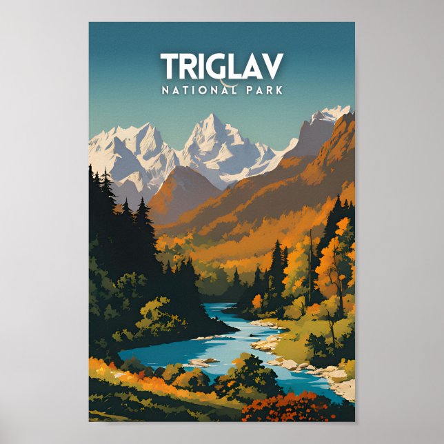Affiche Voyage dans le parc national de Triglav (Devant)